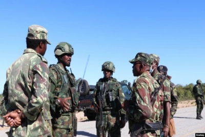 Militares moçambicanos e ruandeses em Cabo Delgado