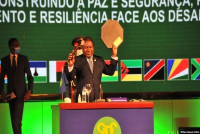 Presidente moçambicano, Filipe Nyusi, assume presidência da SADC, Maputo, 17 agosto 2020