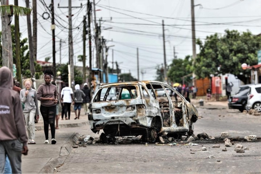 Cabo Delgado: PRM em Pemba detém sete indivíduos em consequência das manifestações populares