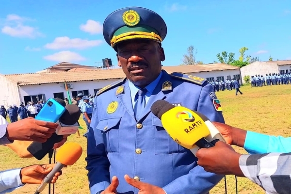 Vice-Comandante Geral da Polícia da República de Moçambique (PRM), Aquilasse Kapangula Manda.