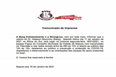 Comunicado de imprensa da Bang entretenimento e a Strong Live