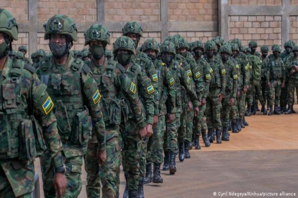 oldados ruandeses estão em Moçambique desde julho.