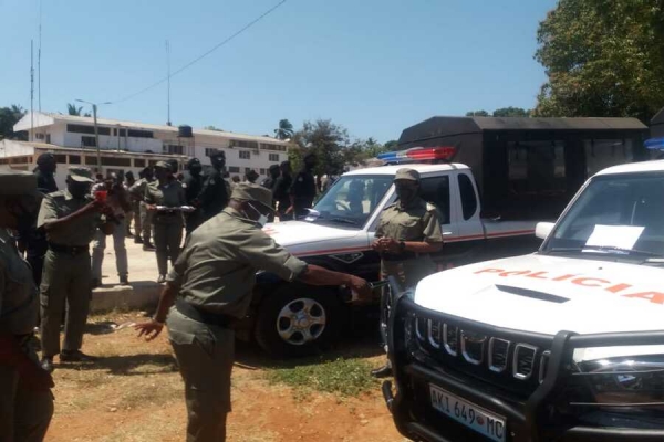 Cabo Delgado: Cerca de 11 novas viaturas entregues aos comandos distritais da PRM