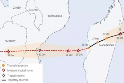 Moçambique: Tempestade tropical Chalane matou 6 pessoas