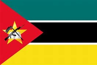 Bandeira de Moçambique. 