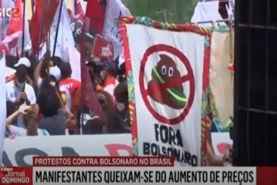 Milhares de brasileiros protestam contra o Governo de Jair Bolsonaro