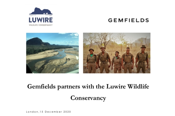 Biodiversidade: Gemfields anuncia parceria com a Luwire Wildlife Conservancy