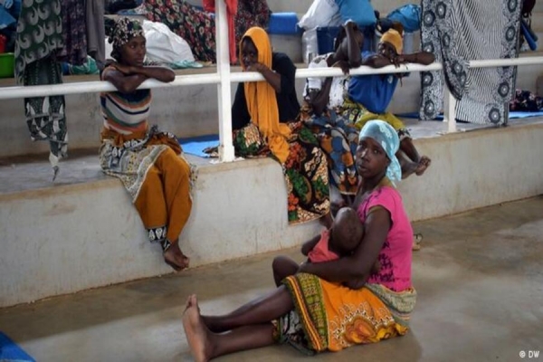 Deslocados de Palma abrigados em Pemba, Cabo Delgado. Foto ilustrativa