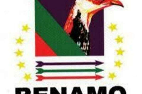 Logótipo da Renamo, prinipal partido de oposição em Moçambique. RENAMO