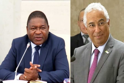 Filipe Nyusi e António Costa falam da COVID-19 e do terrorismo em Cabo Delgado