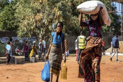 Cabo Delgado: PMA benefícia mais de 144 mil familias deslocadas através de cheques de apoio alimentar em Pemba