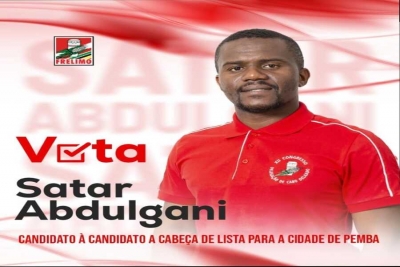 Satar Abdulgani, cabeça de lista do Partido FRELIMO