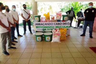 Cabo Delgado: O Movimento Muçulmano de Moçambique doa 3 mil kits de produtos diversos para os deslocados