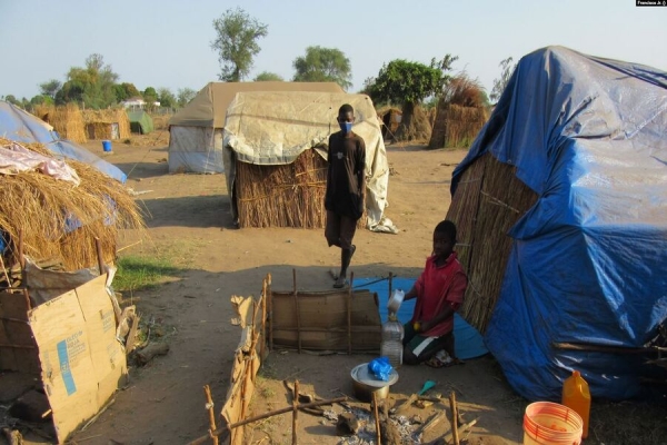 Cabo Delgado, centro de acolhimento deslocados (Metuge, Moçambique)