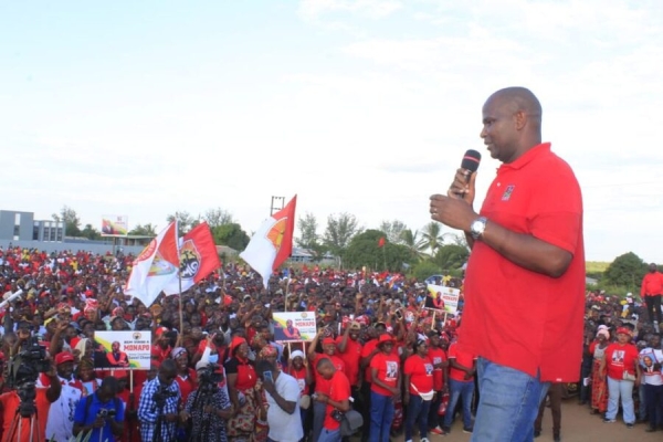 Candidato presidencial da FRELIMO, Daniel Chapo.