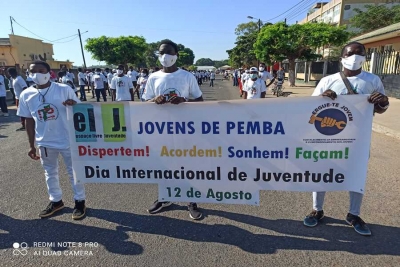 Cabo Delgado: Mais de 500 jovens marcharam no Dia Internacional da Juventude