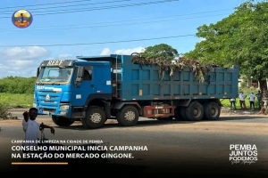 Remoção de resíduos sólidos no CMP.